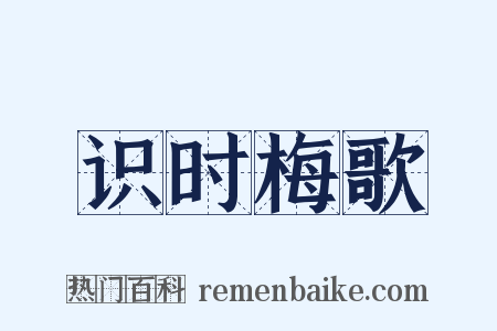 识时梅歌是什么意思的图片